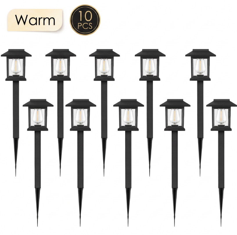 Luxury Solar Outdoor LED Path Lights IP44 Waterproof