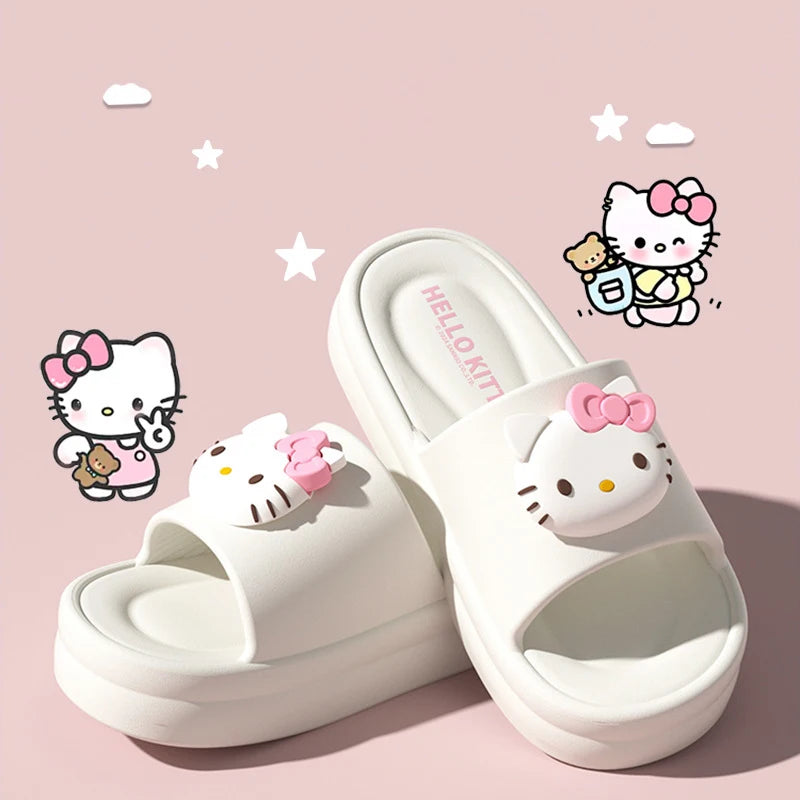 Baddie Hello Kitty Fluffy Slippers