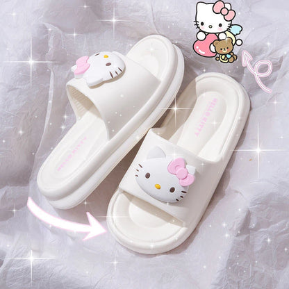 Baddie Hello Kitty Fluffy Slippers