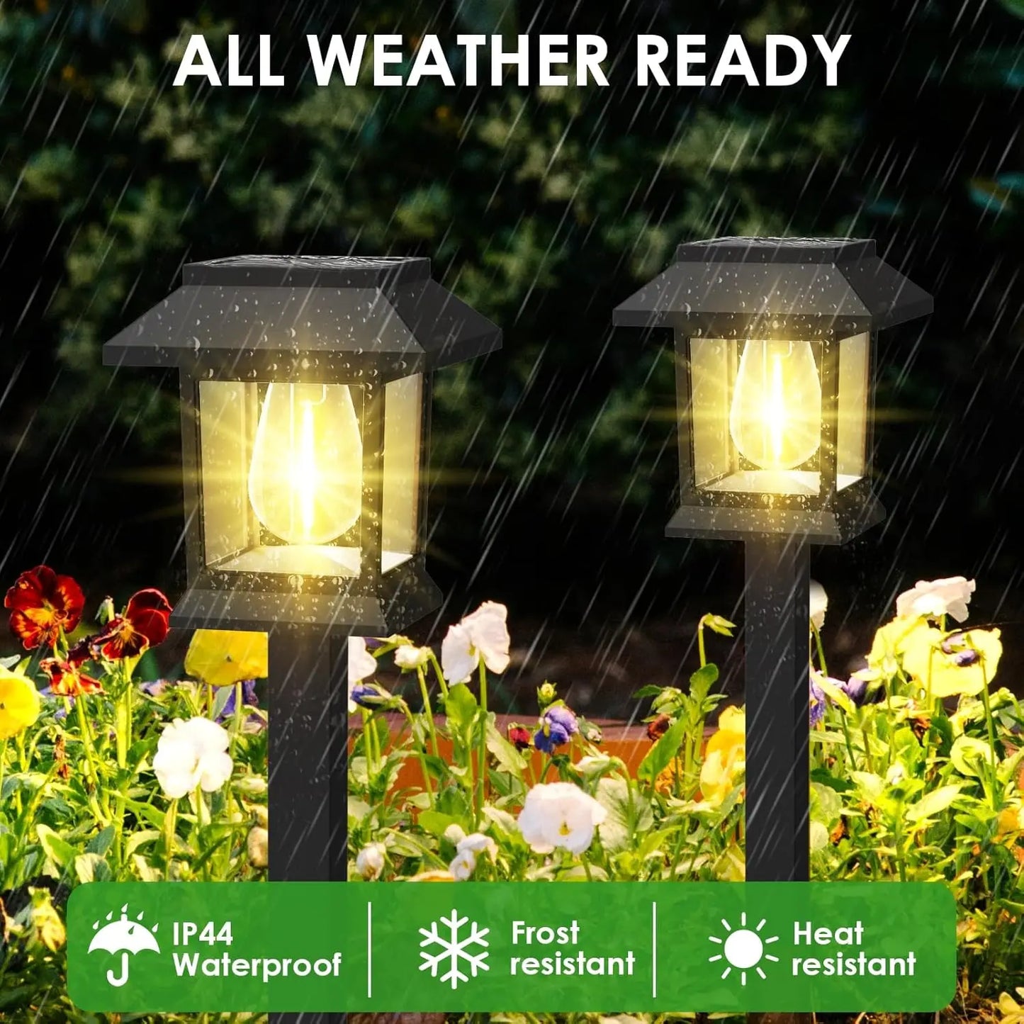 Luxury Solar Outdoor LED Path Lights IP44 Waterproof